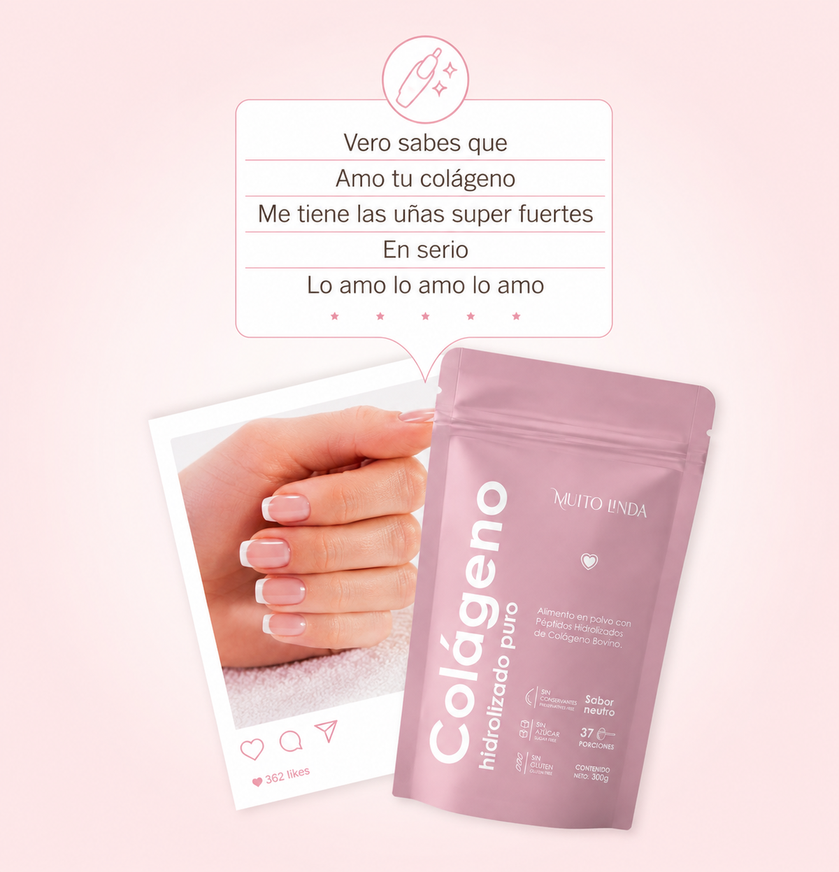 Promo dos bolsas de colágeno puro