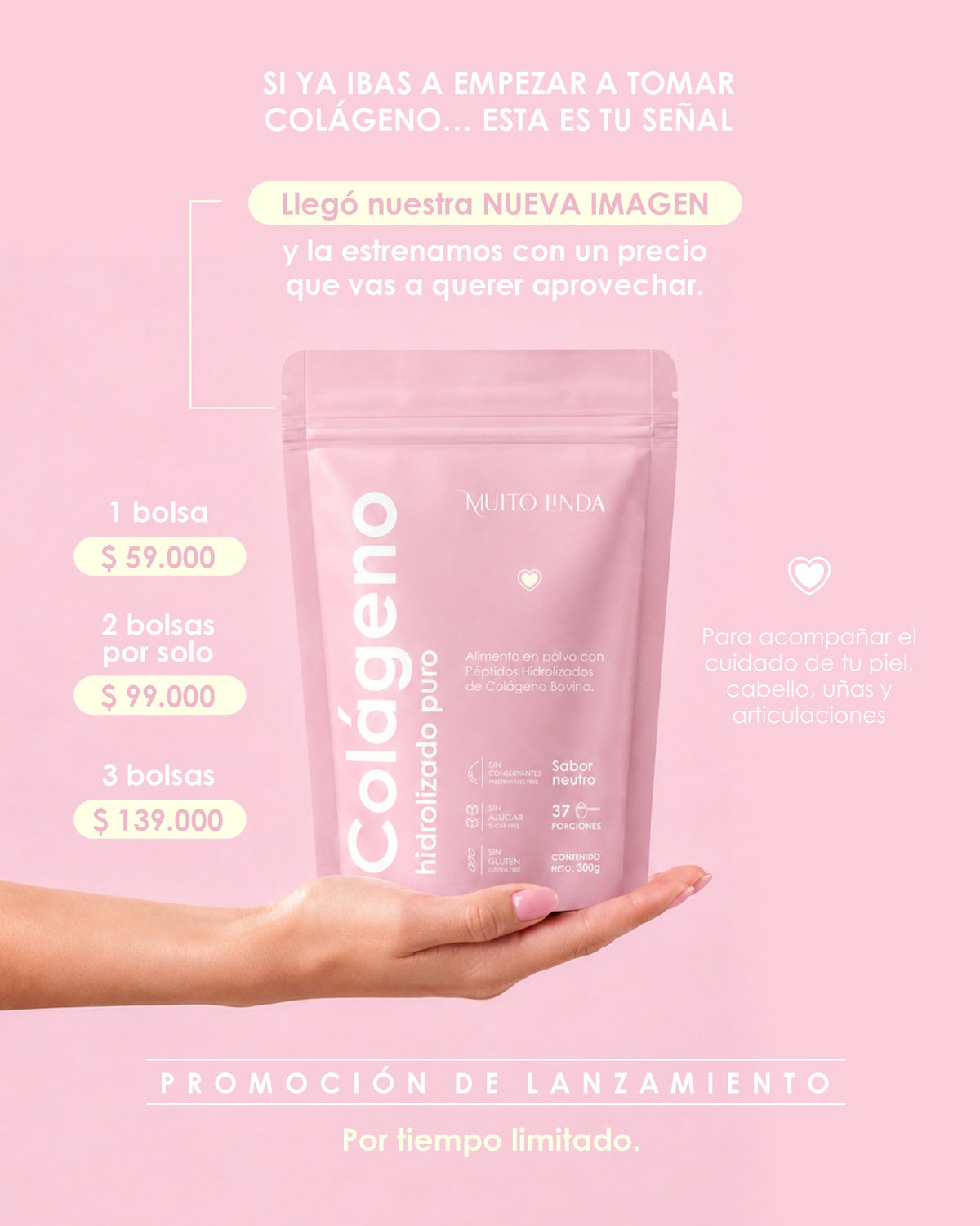 Promoción colágeno 3 bolsas